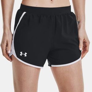 Women's UA Fly-By 2.0 Shorts Black/White Size M